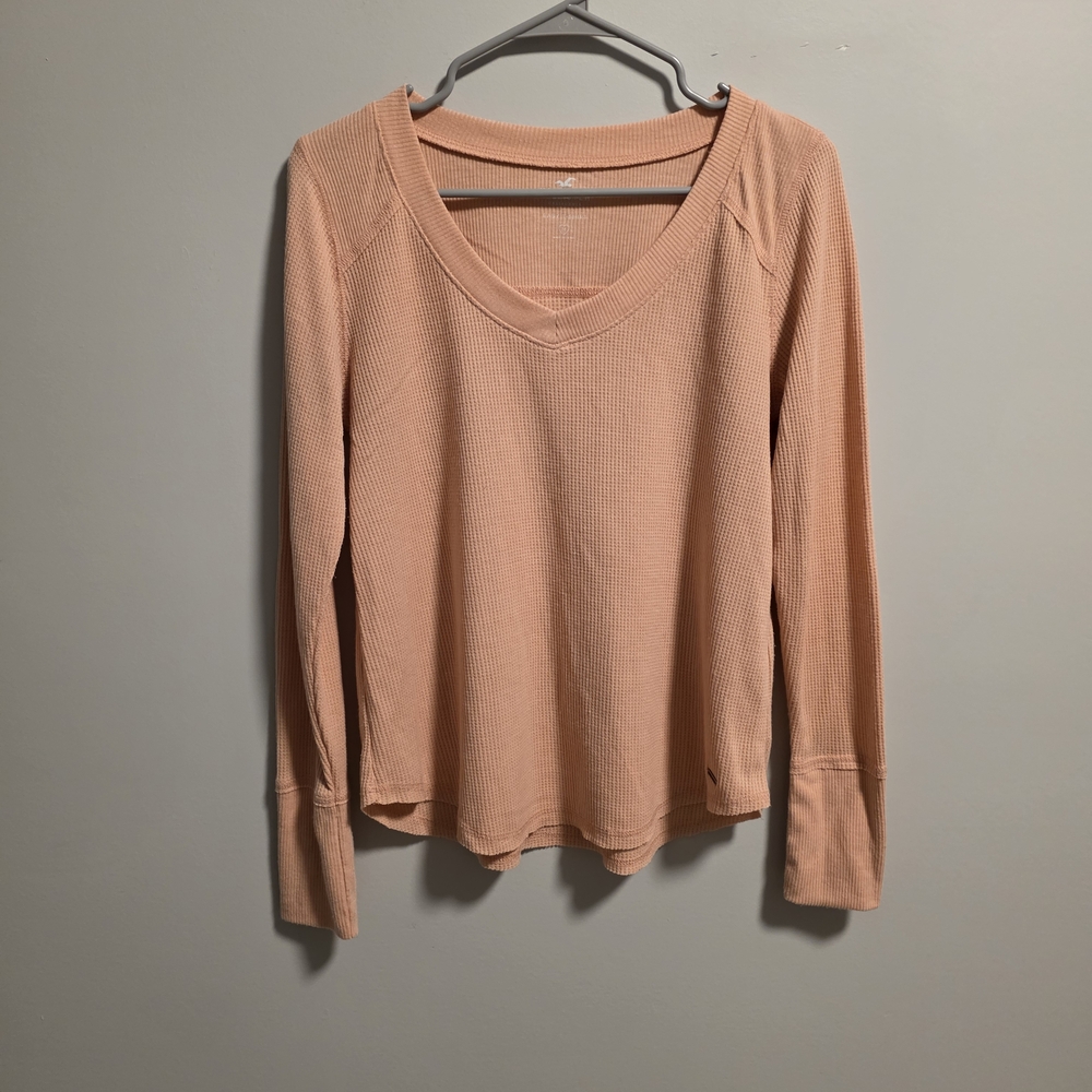 Hollister Soft Peach Long Sleeve Top